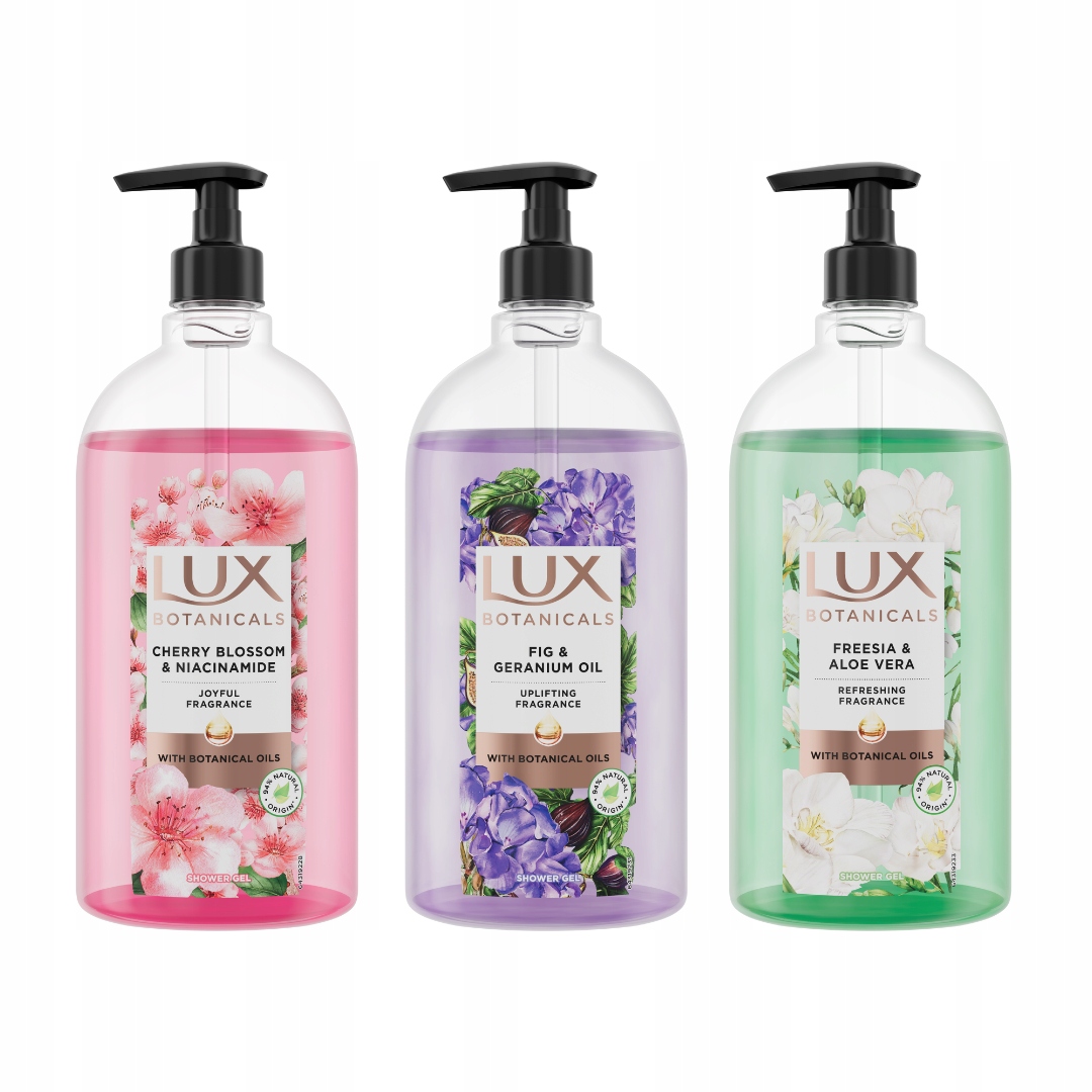LUX Botanicals Sprchové gély - mix vôní 3 x 720 ml
