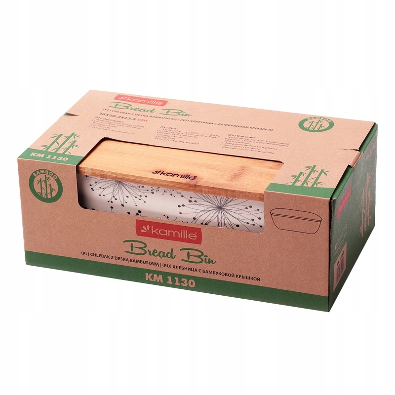 CHLEBAK POJEMNIK NA CHLEB PIECZYWO DESKA BAMBUSOWA KAMILLE Marka Kamille