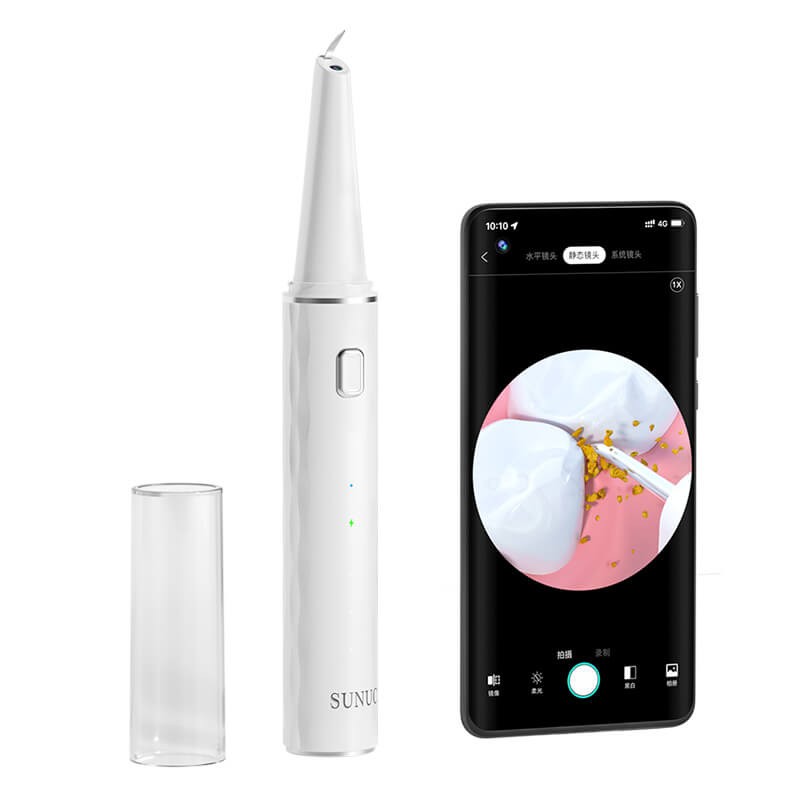 Skaler ultradźwiękowy do zębów z kamerą Sunuo T12 Pro aplikacja mobilna