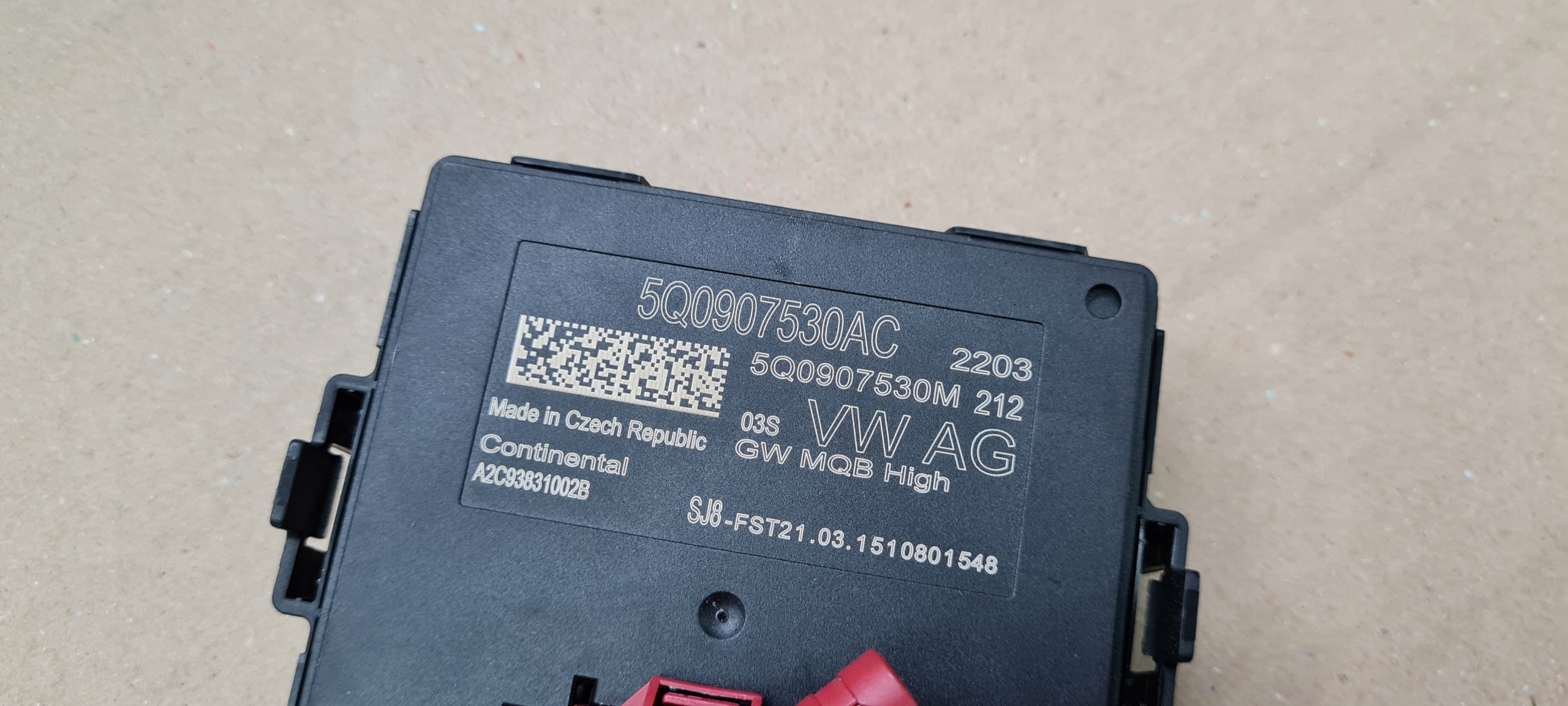 S3 8V sedan A3 module control unit GATEWAY VW AUDI SEAT 5Q0907530AC