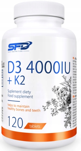 SFD Witamina D3 4000 + K2 120 tabletek
