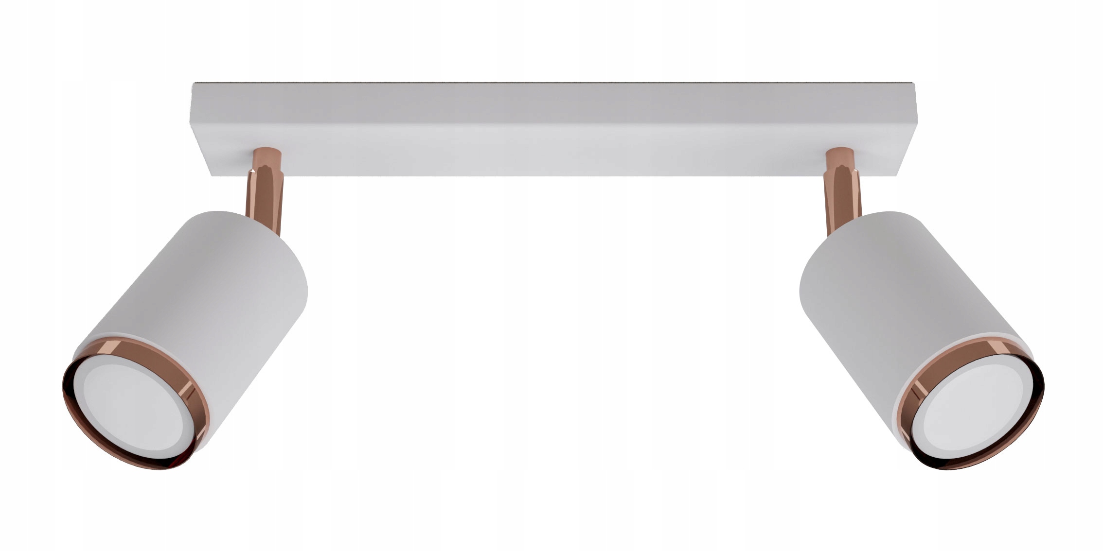 Kovový stropní svítidlo bílo-měděný 2x40W Nástěnný