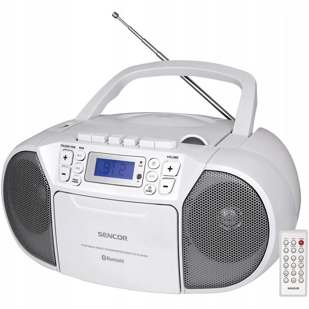 Radiomagnetofon Sencor Spt 3907W CD MP3 Fm Usb Bt