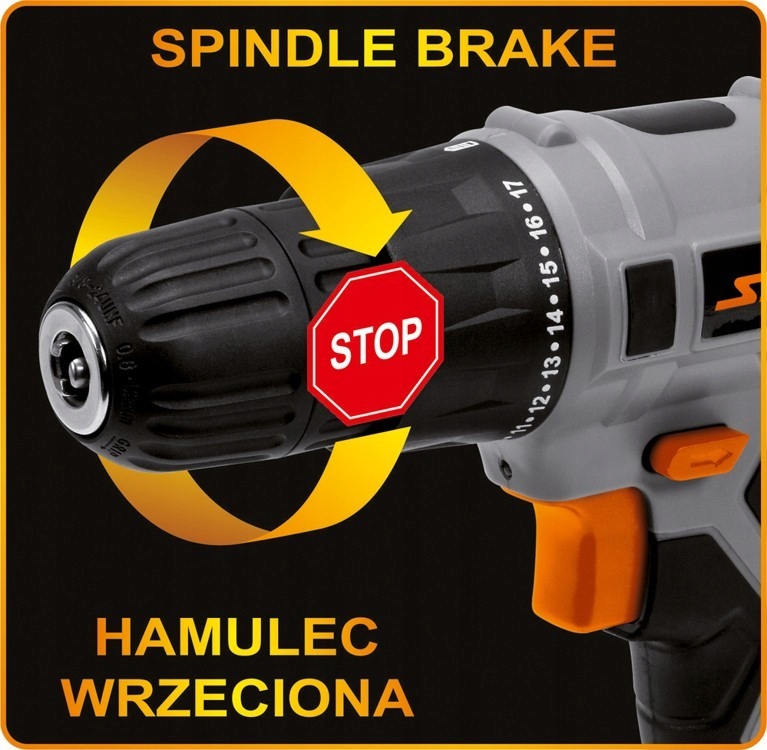 WIERTARKO-WKRĘTARKA 18V LI-ION ładowarka Sthor Pojemność akumulatora 1.3 Ah