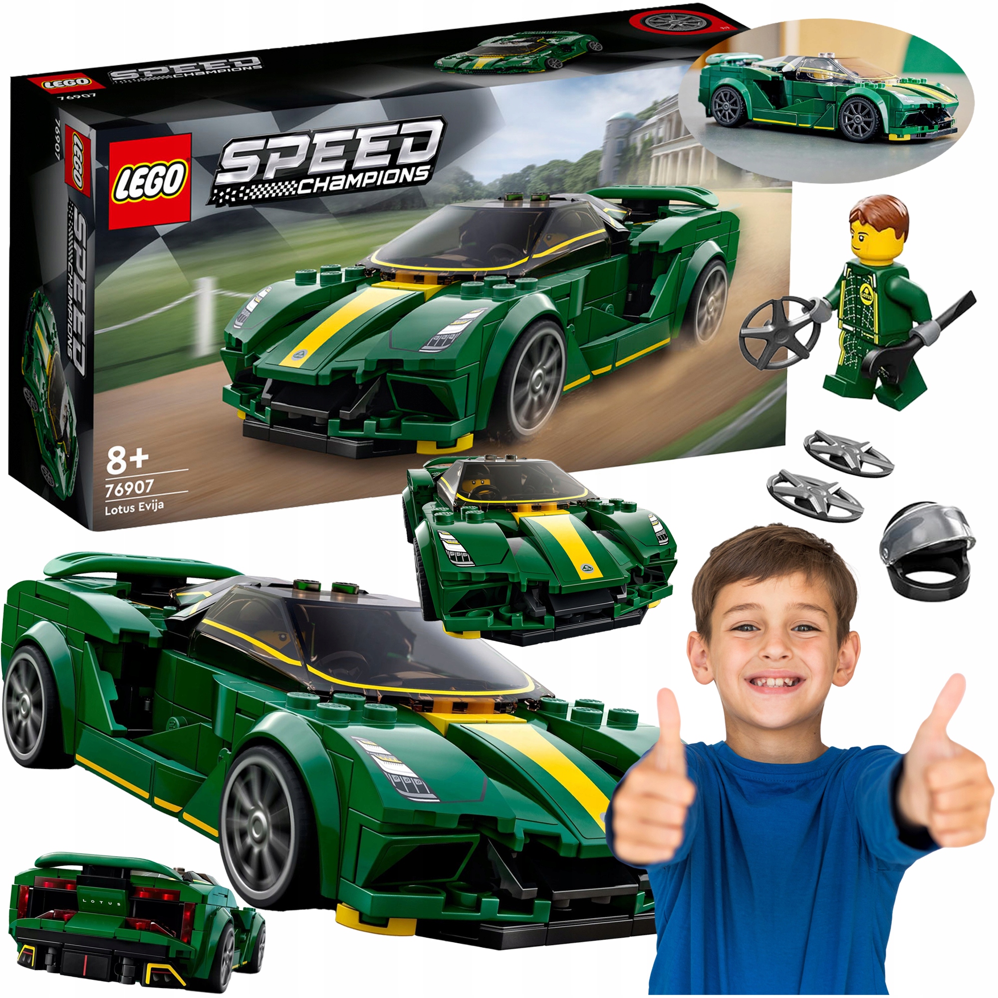 LEGO SPEED CHAMPIONS LOTUS EVIJA 76907 WYŚCIGÓWKA