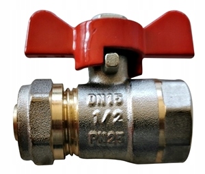 

Zawór kulowy Pex 16x1/2 Gw Alu/Pex