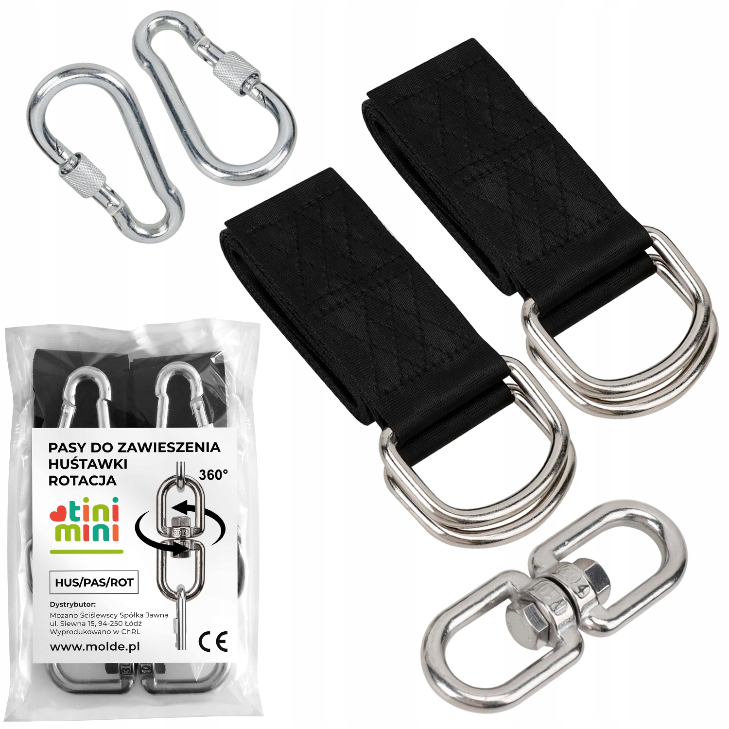 

Mocowanie Huśtawki 360 Stopni Uchwyt Pasy Zestaw