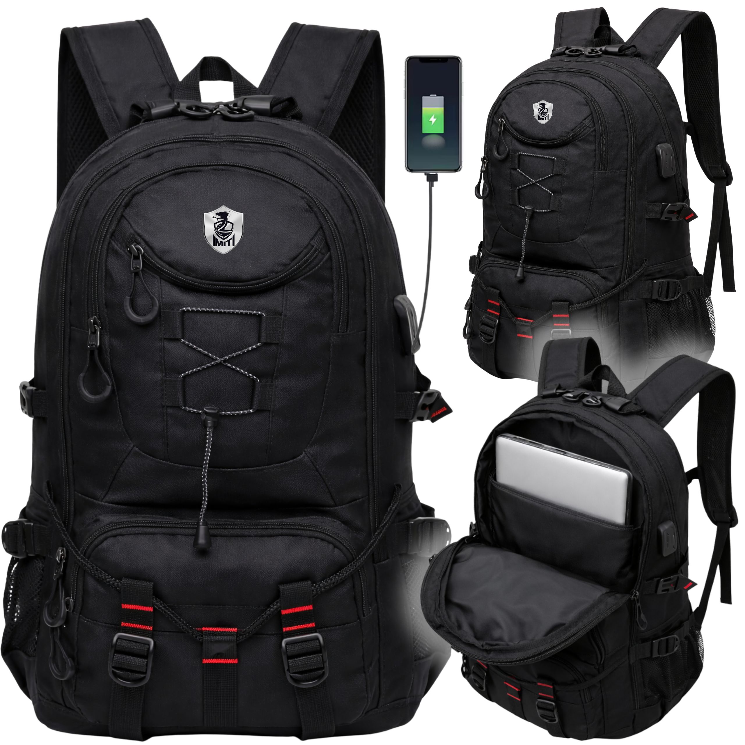 Plecak Młodzieżowy Miejski Na Laptopa Wodoodporny Pojemny Do Pracy 30L