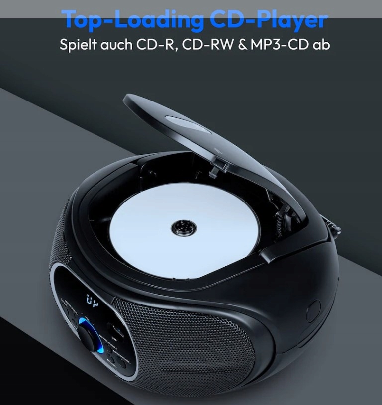 BOOMBOX PRZENOŚNE RADIO FM PLL CD MP3 USB AUX IN WYJŚCIE SŁUCHAWKOWE Kod producenta 50060626