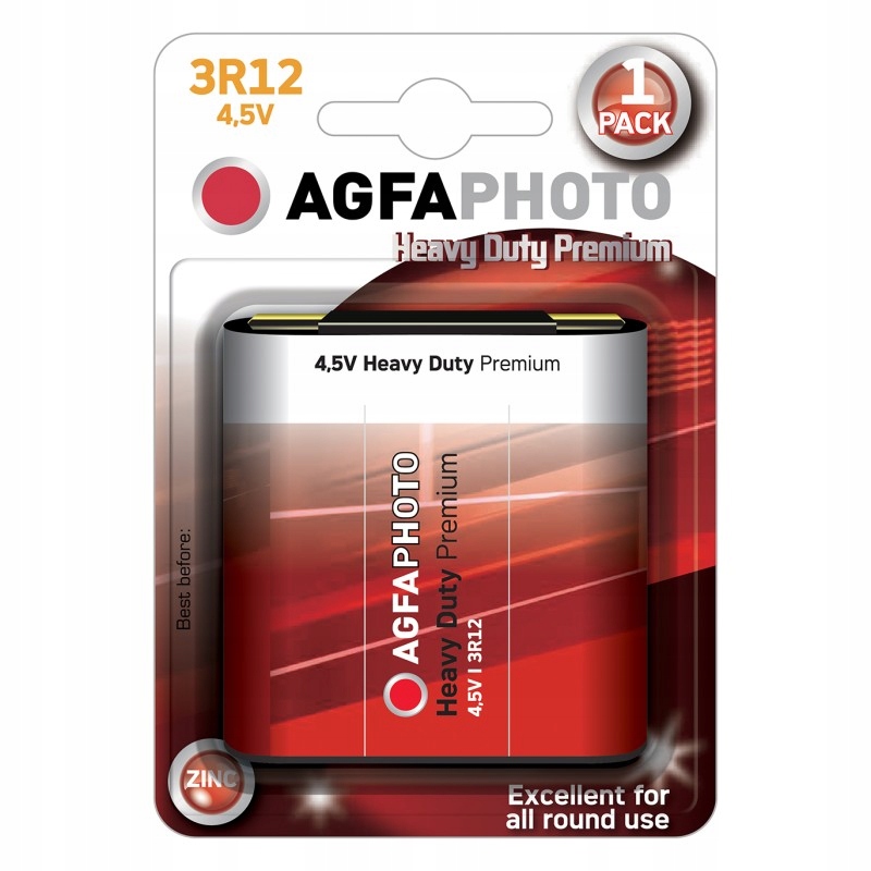 

1x Bateria Agfaphoto Heavy Duty 3R12 4.5V Cynkowa