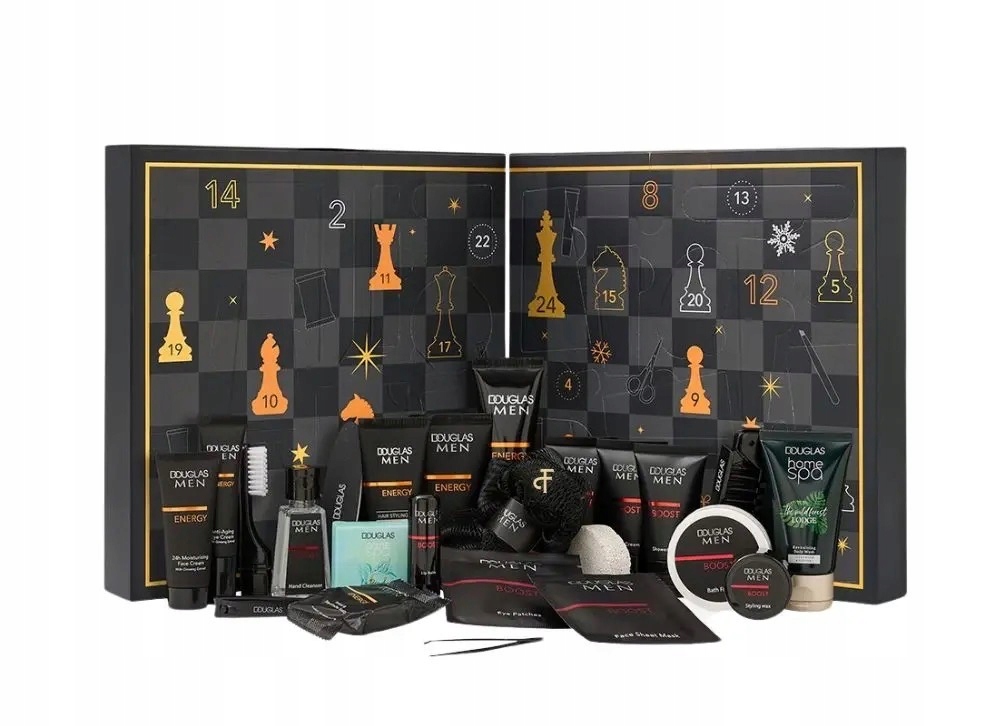 Адвент-календарь Douglas Men 24 Days of Grooming 2025, 24 средства по уходу для мужчин — фото 2