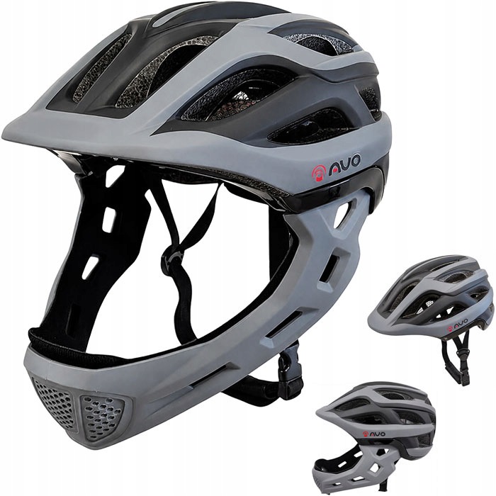 Cyklistická přilba Fullface AVO-49, velikost L (51-56 cm)