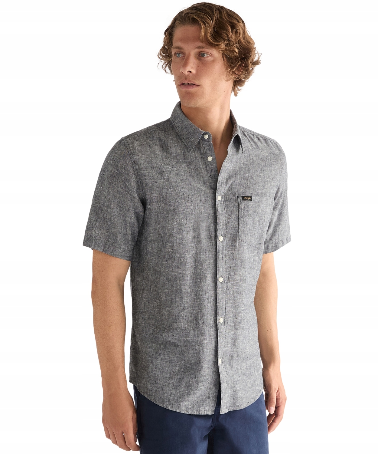 Košile Wrangler Ss 1 Pkt Shirt 112378044 Dark Navy 4XL