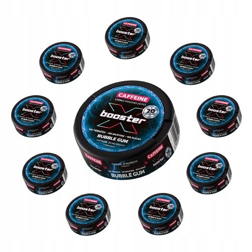 Energetické sáčky X-Booster Boost Pack Bubble Gum 10 ks