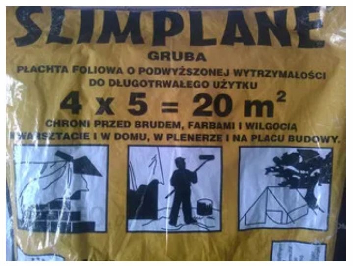 FOLIA MALARSKA OCHRONNA gruba 4x5=20m2 EAN (GTIN) 5907791841223