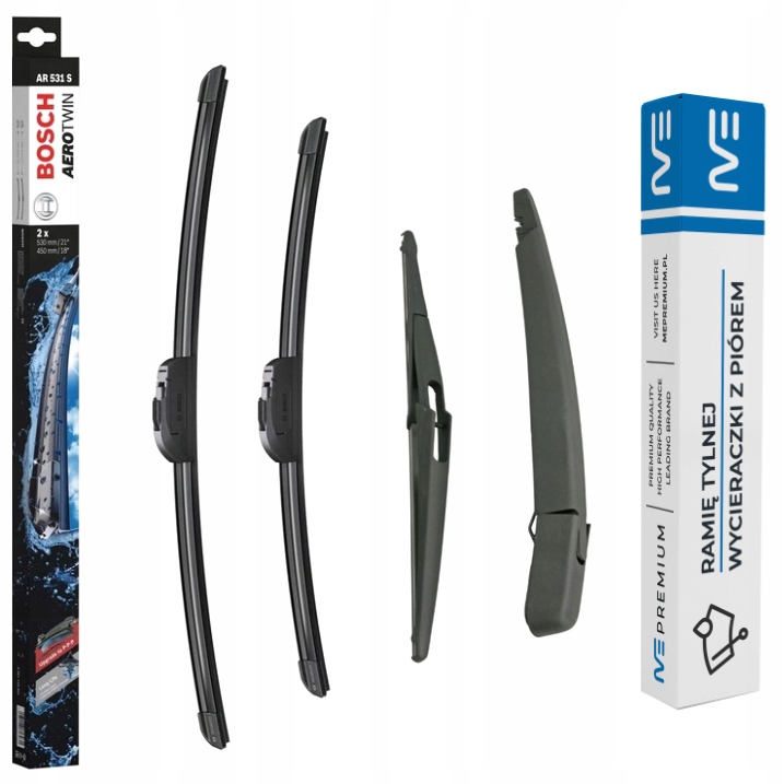 ME-000002 3397118997 - КОМПЛЕКТ СТЕКЛООЧИСТИТЕЛЕЙ ПЕРЕДНИЙ + ЗАДНИЙ OPEL ZAFIRA A 99-