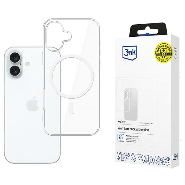 3MK MagCase iPhone 16 Plus průhledný /clear kompatibilní s MagSafe