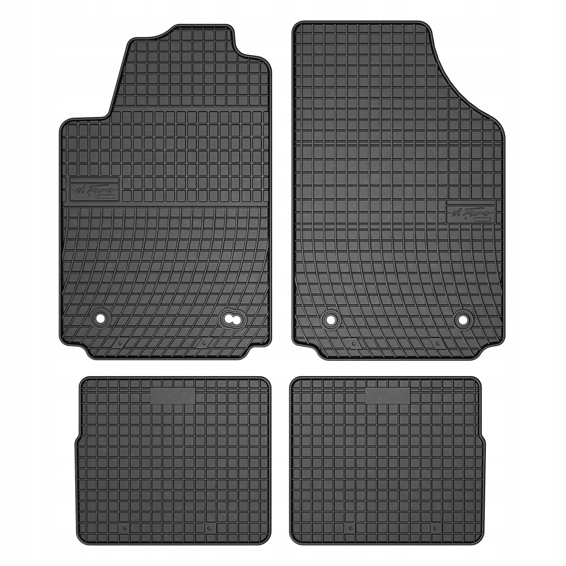 Dywaniki gumowe Frogum elToro do Audi A2 1999-2005 komplet 4 szt. z rantem