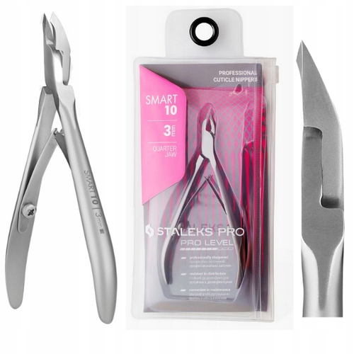 Staleks Krátké Nůžky Na Nehtovou Kůžičku, Manikúru, Ohnuté, 3 MM, Smart NS-10-3