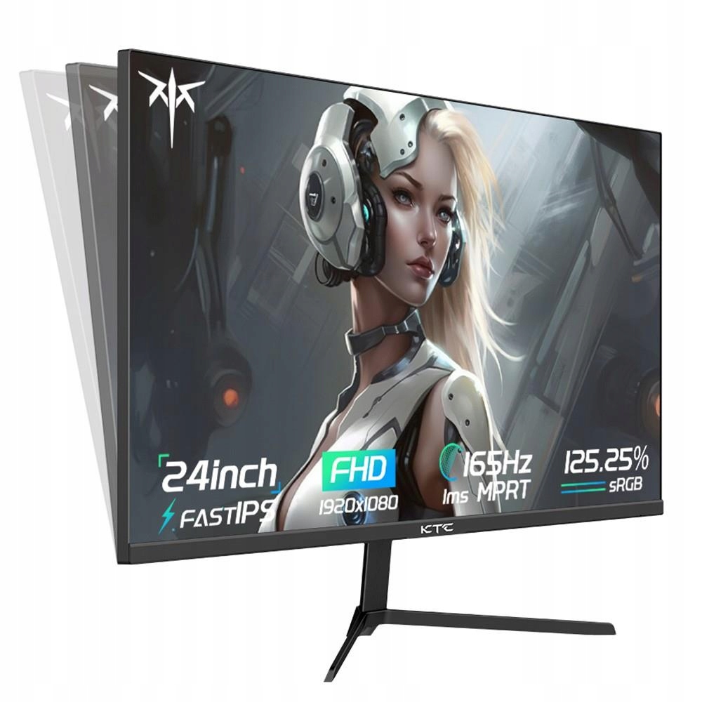 24'' IPS 1920x1080 MONITOR GAMINGOWY 165 Hz 1 ms 300 cd/m² HDMI KTC H24T09P