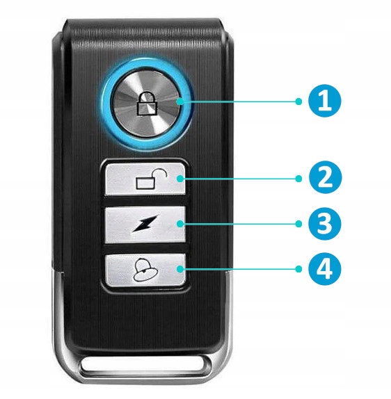 ALARM ROWEROWY + PILOT zabezpieczenie DO ROWERU SKUTERA MOTORU HULAJNOGI Rodzaj alarm