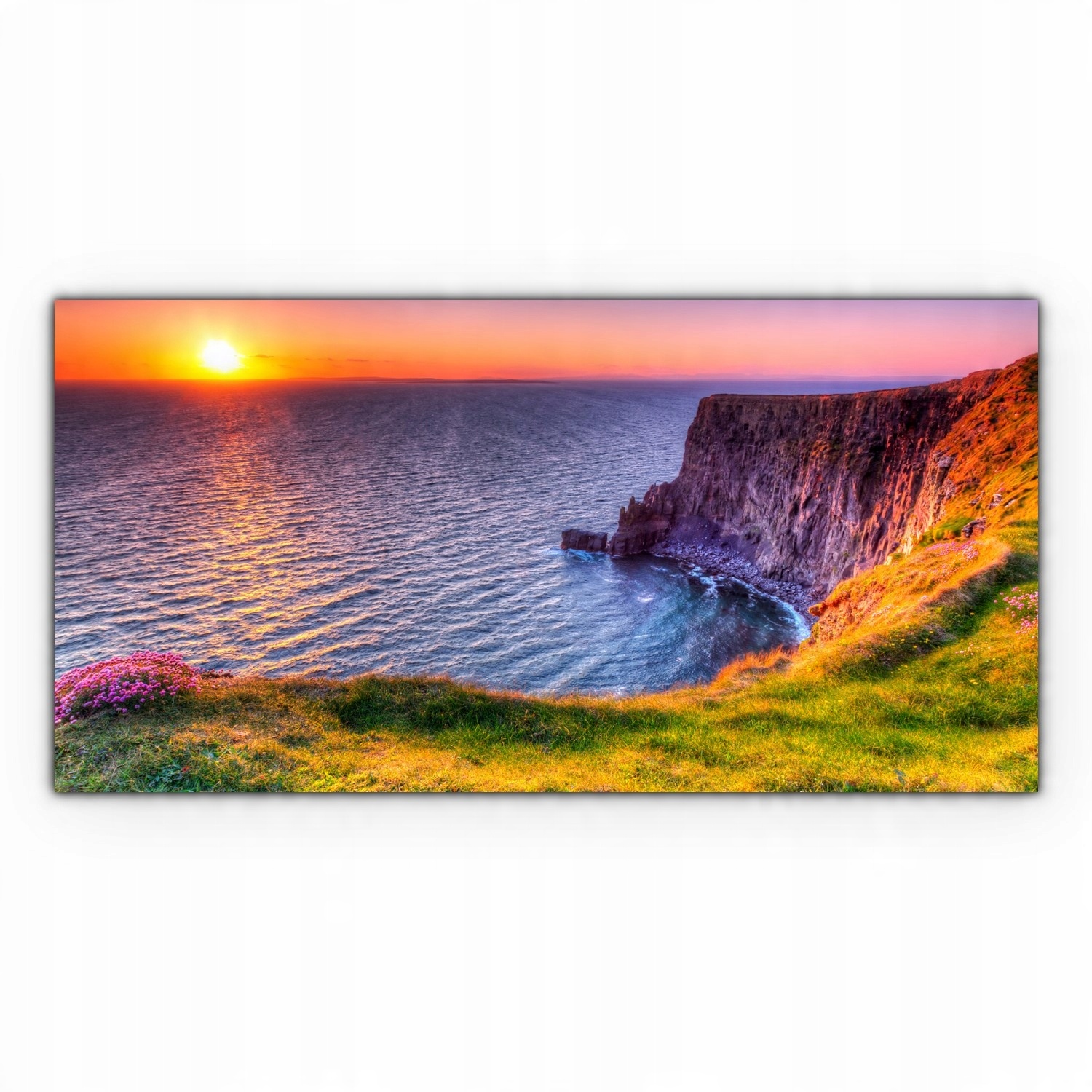 

Canvas na ramie ścienny 120x60 Klif Zachód Słońca