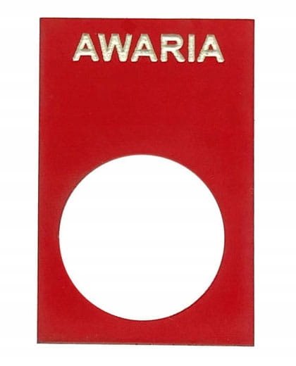 

Tabliczka opisowa TK4530 Awaria z taśmą 3M