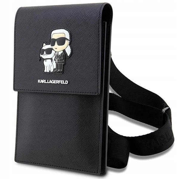 Karl Lagerfeld Kabelka KLWBSAKCPMKčerná/černá Saffiano Karl & Choupette