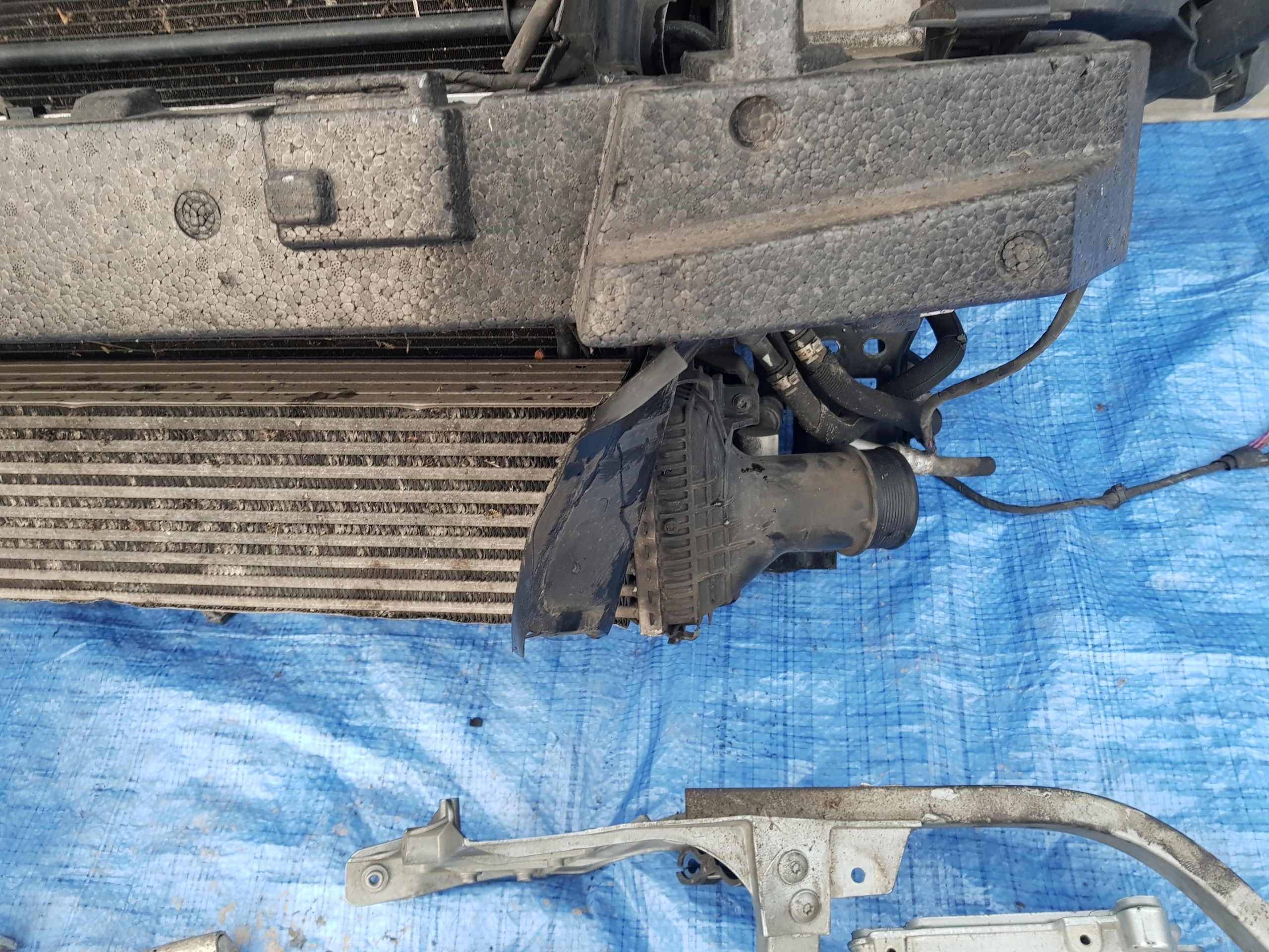 support panel for radiators radiator AUDI A8 D4 4H 3.0 TDI