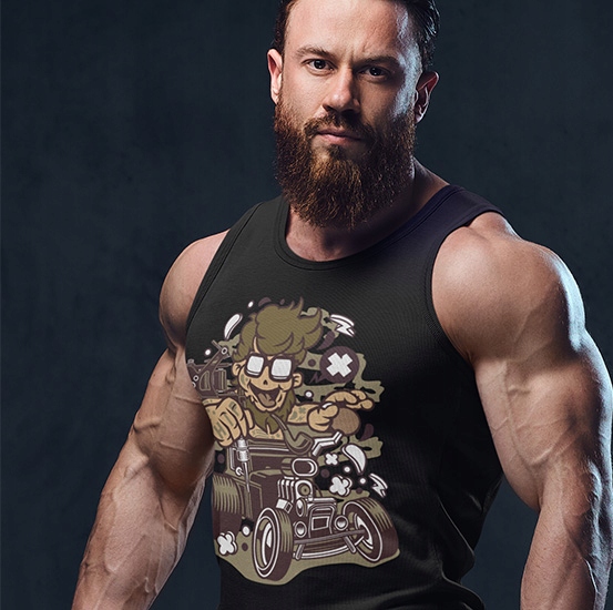 TANK TOP ANIMOWANE HIPSTER HOTROD Marka inna