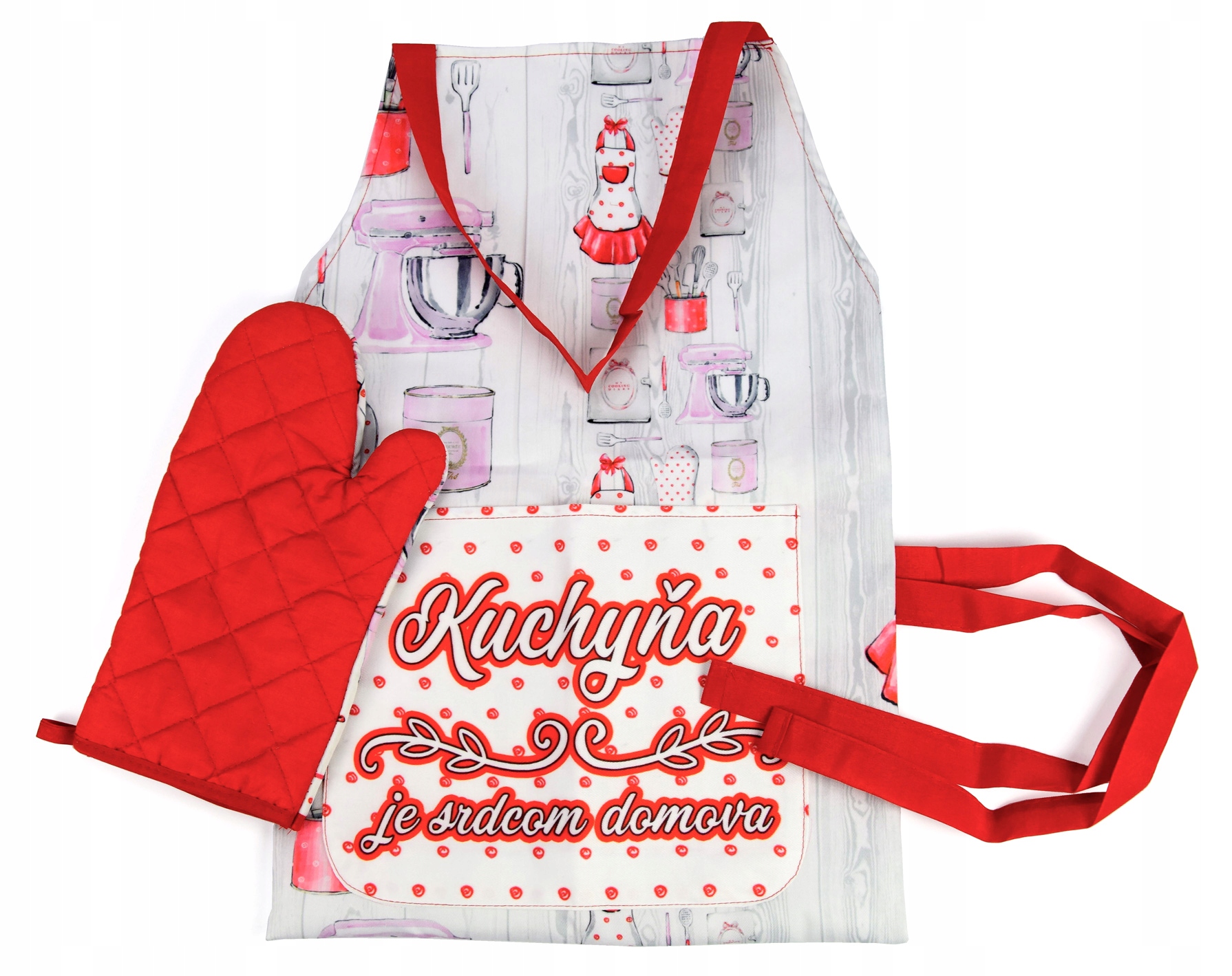 

Zestaw Fartuch Rękawica Kuchenna Komplet Uni Size