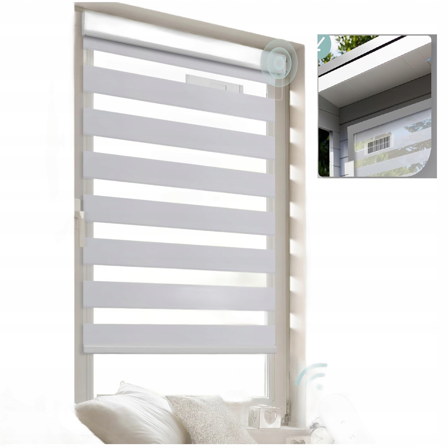 Roleta Denná Elektrická Noc 110 x 150 CM Kazetová S Pilotom Solar