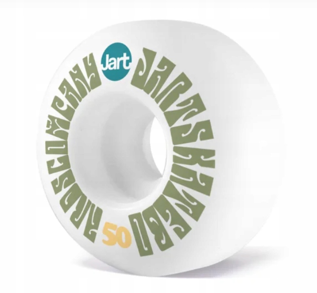 Jart Woodstock 50 mm 102A Kolečka na skateboard Bílá/Khaki Sada 4 Kusů