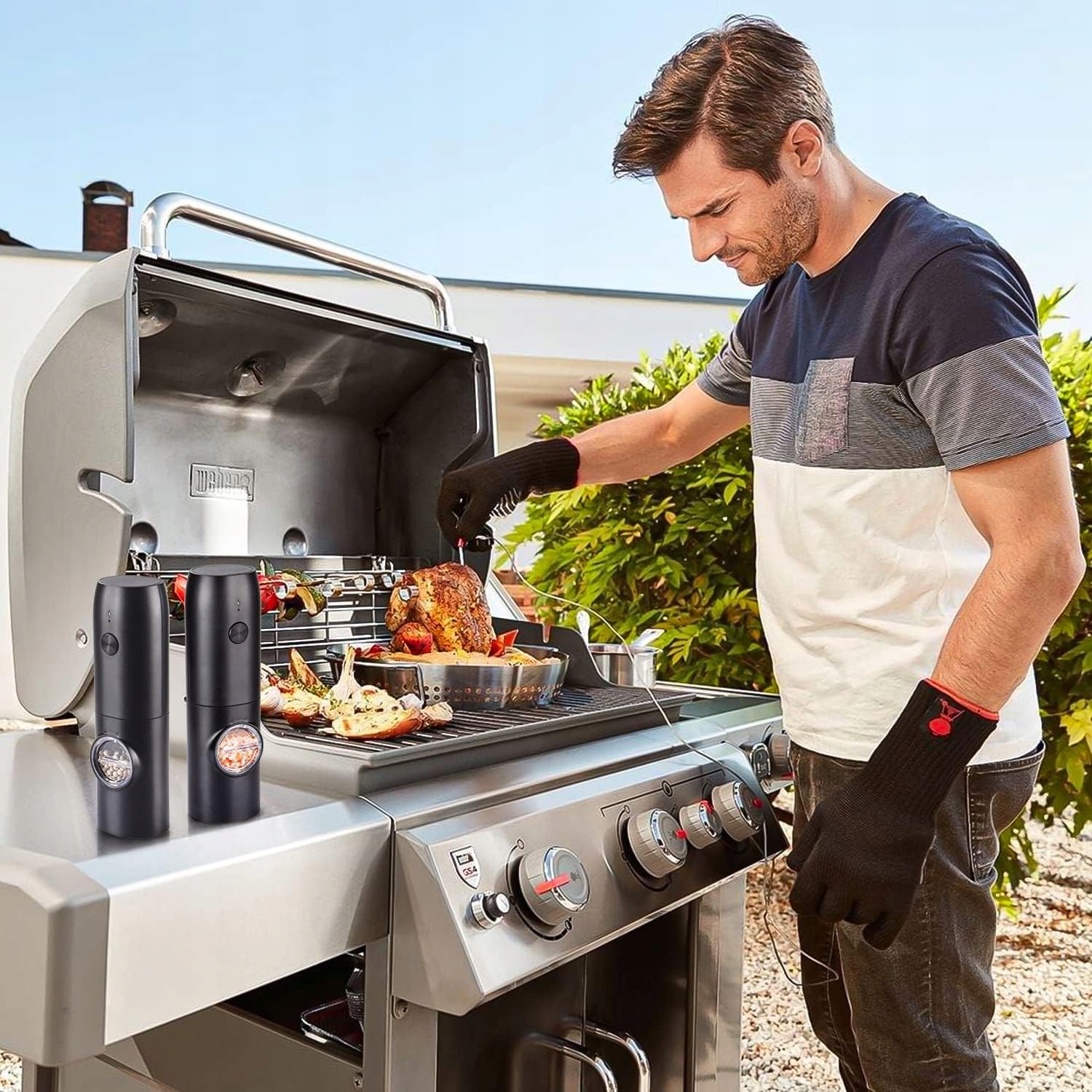 ELEKTRYCZNY MŁYNKÓW DO SOLI I PIEPRZU Z OŚWIETLENIE LED DO RESTAURACJI Mechanizm mielący brak informacji