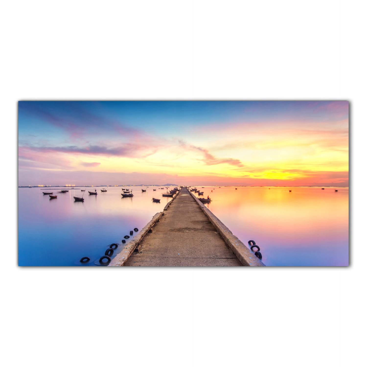 

Obraz Szklany Foto-obraz Most Zachód Słońca 100x50