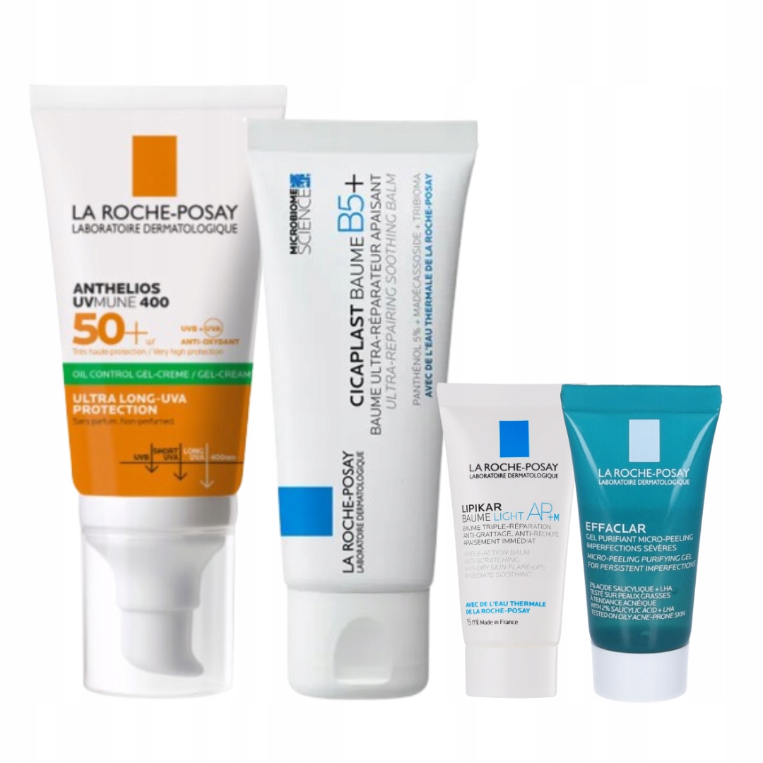 La Roche-Posay Cicaplast Balsam B5+ 40ml + Anthelios żel-krem SPF 50+ 50ml