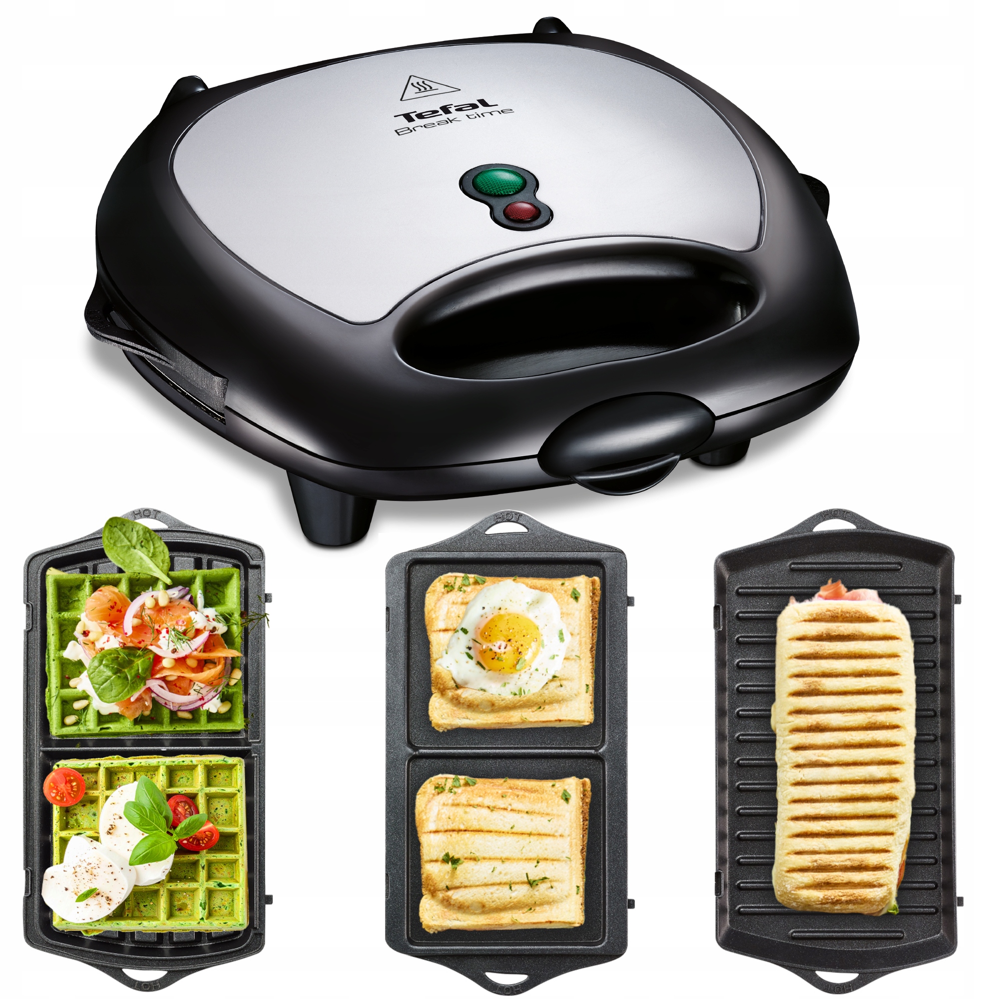 Opiekacz Gofrownica Panini do kanapek 3w1 Tefal Break Time SW6148