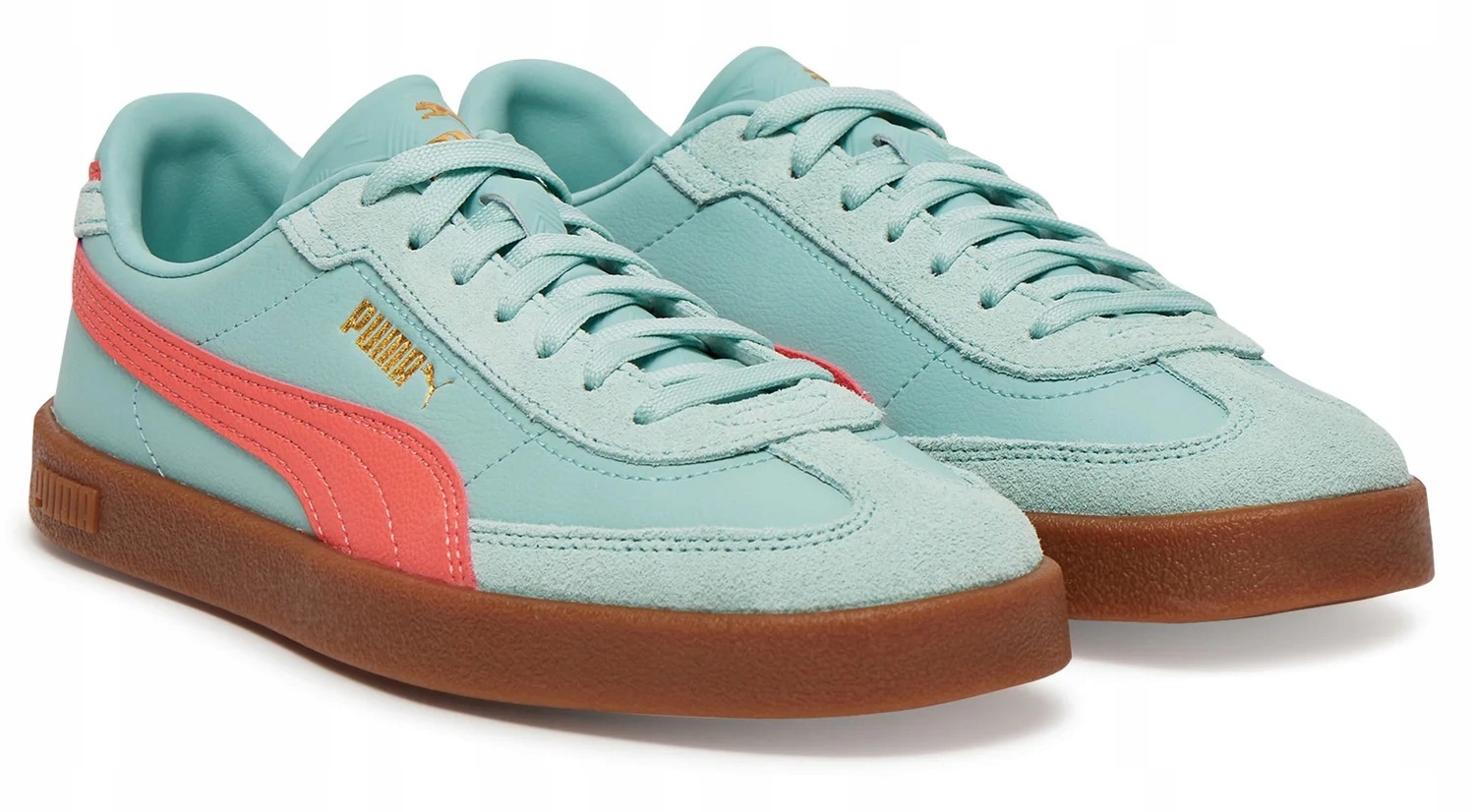 Dámské boty Puma Club II Era 397447-24 pohodlná kůže, mátová barva