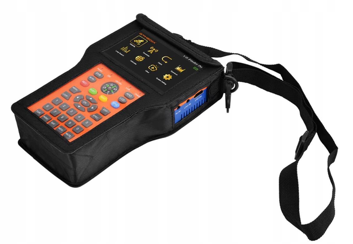 Miernik Sygnału Pomiar Anten Combo TV Naziemna DVB-T2 Satelita DVB-S2 DVB-C Model V8 Finder pro2