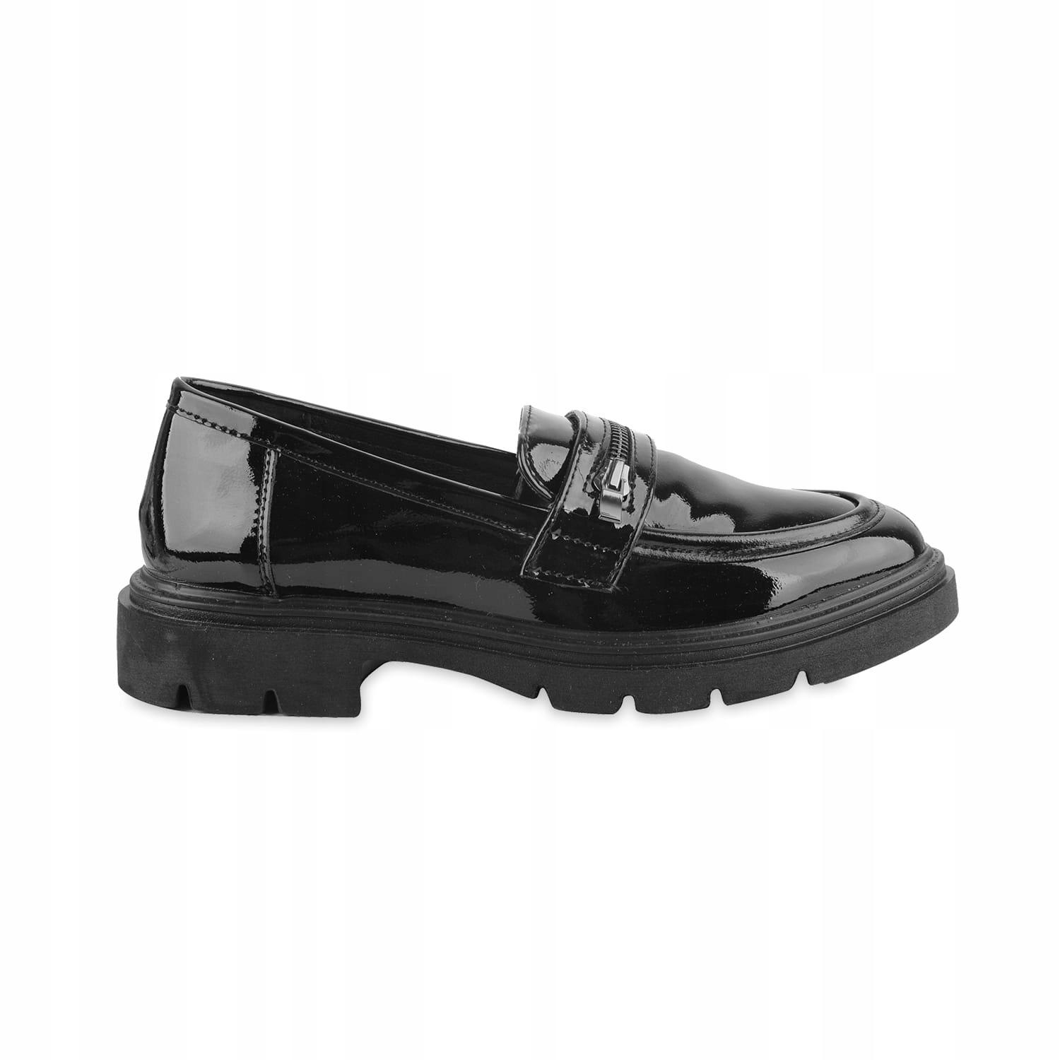 Dámské polobotky černé Sokolski přírodní kůže, velikost 38