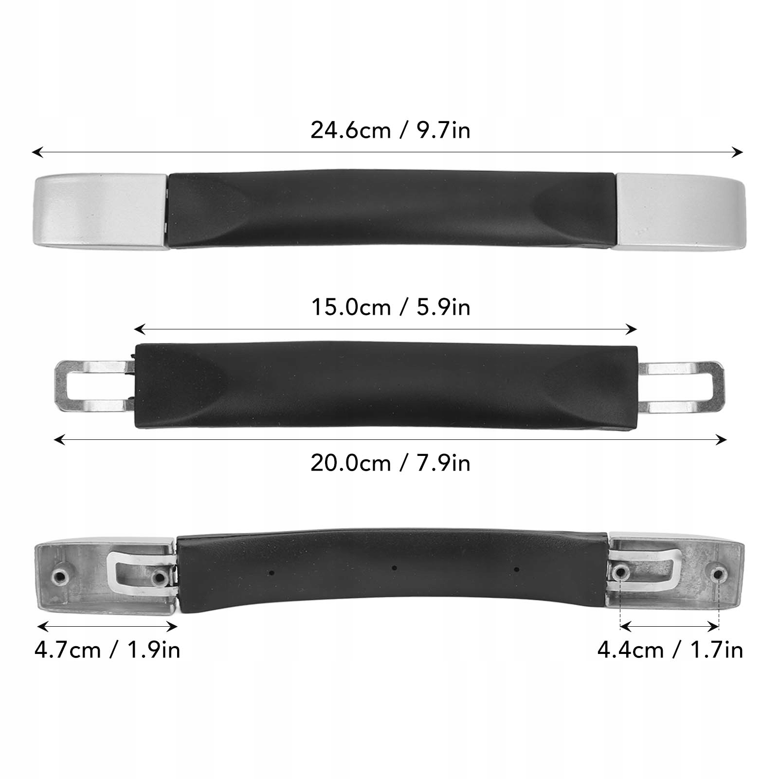 UCHWYT RĄCZKA CZĘŚĆ DO WALIZKI TORBY CZĘŚCI Wysokość 1 cm