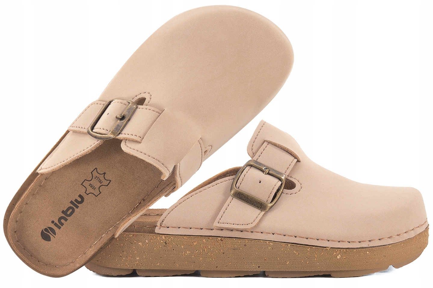 Inblu ED-24 Nazouváky Na Platformě Soft Pu béžové Béžová 41
