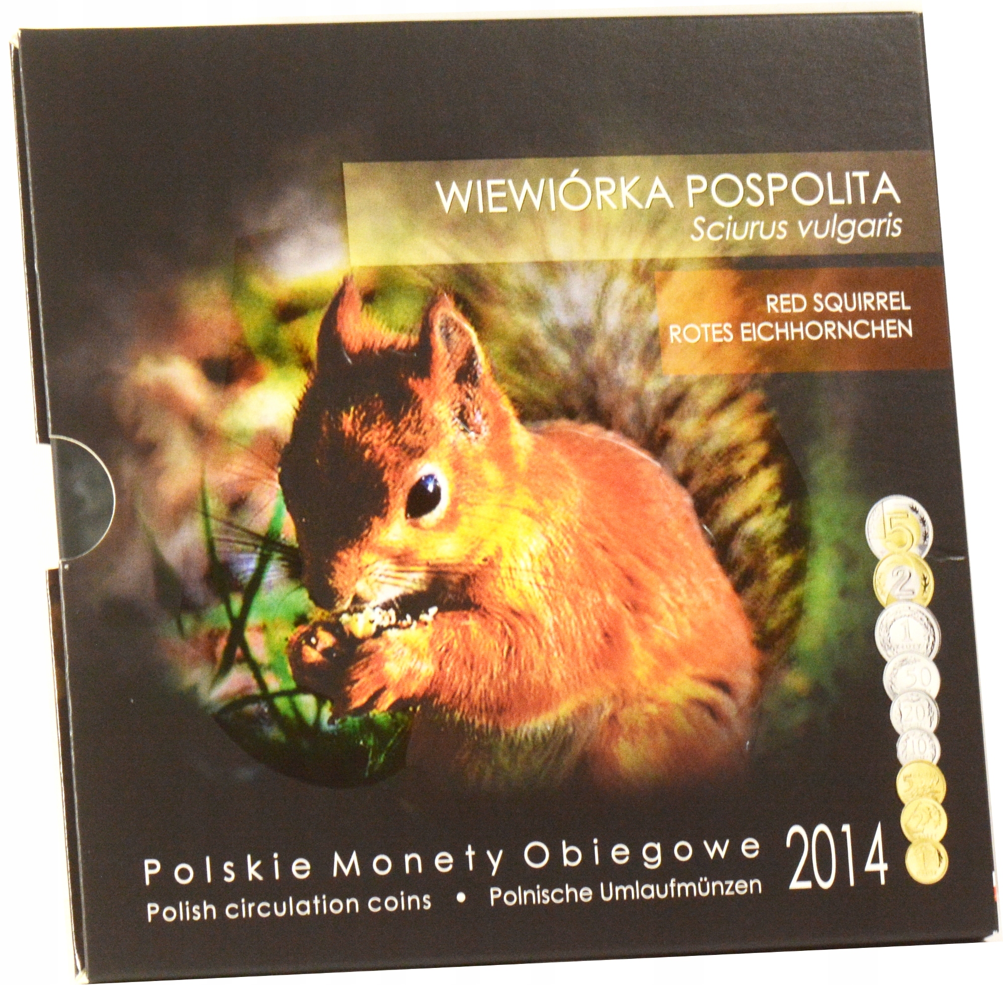 BLISTER POLSKIE MONETY OBIEGOWE 2014 - WIEWIÓRKA POSPOLITA