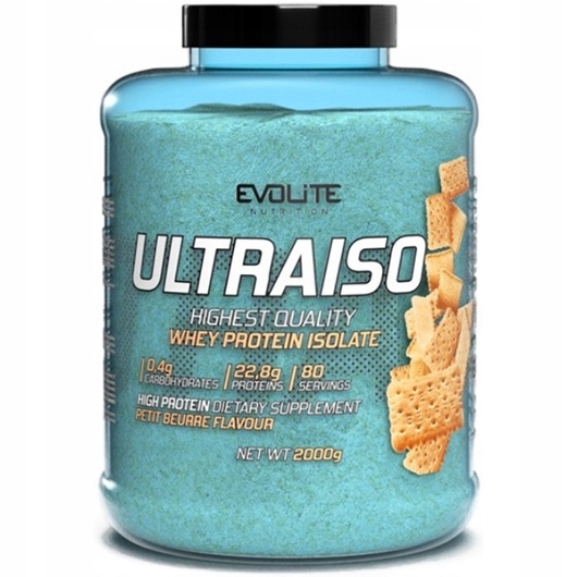 Evolite UltraIso 2000 g izolát bílkovin Wpi 91 % bílkovin příchuť sušenka