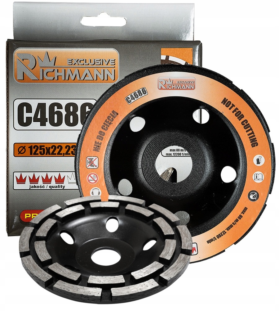 

C4686 Tarcza Ścieralna Dwusegmentowa 125mm Betonu