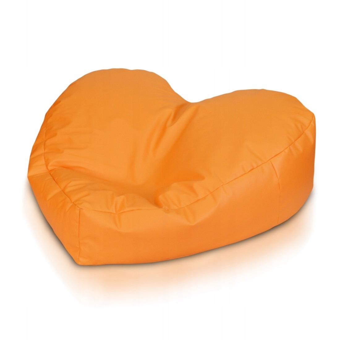 Pufa Sweet Heart L Ekoskóra Dolaro E4 pomarańczowy