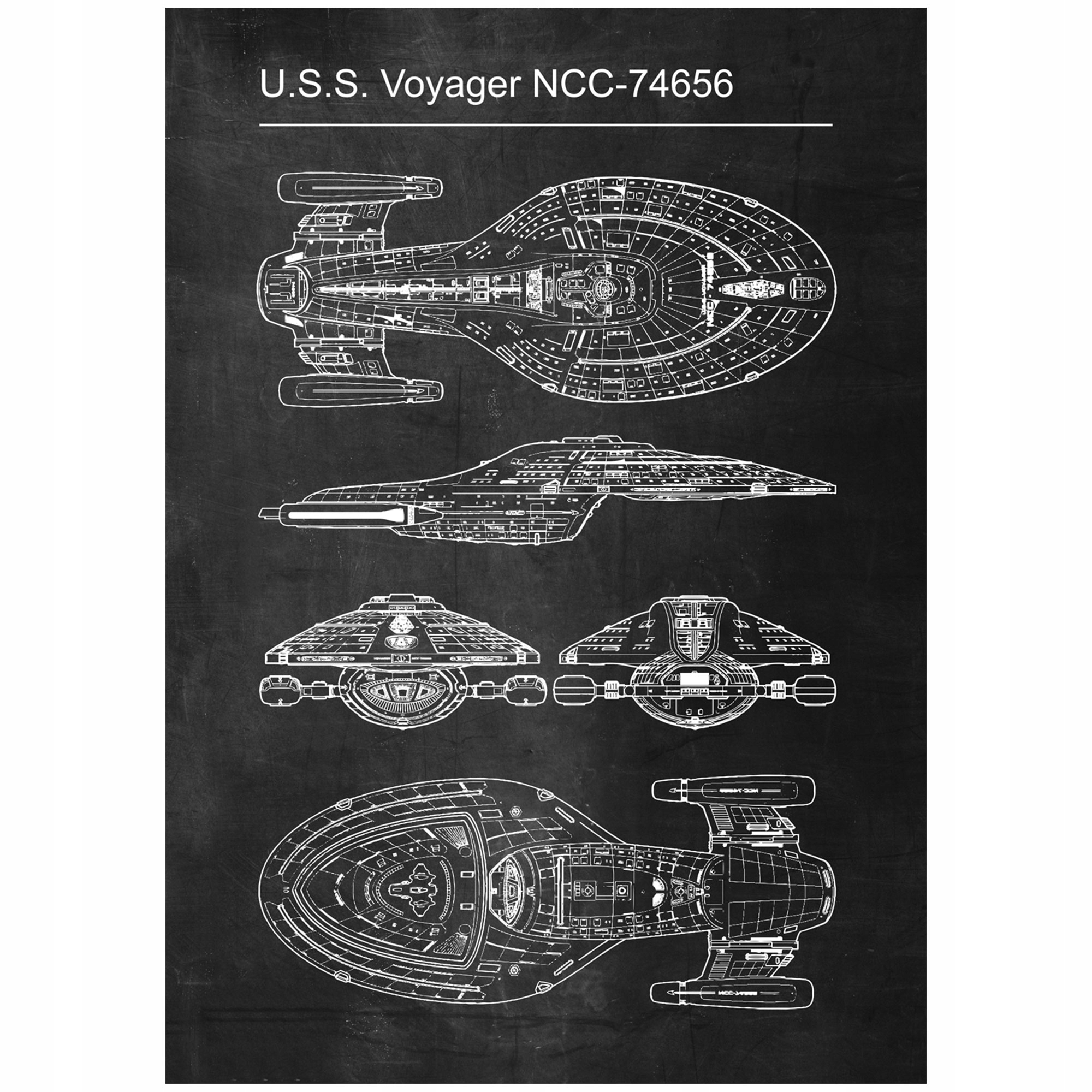 

Plakat Star Trek Voyager Retro U.s.s. Voyager