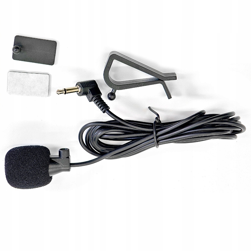 MIKROFON SAMOCHODOWY DO RADIA/GPS/DVD Z KLIPSEM+TAŚMA JACK 3,5 mm Łączność przewodowa