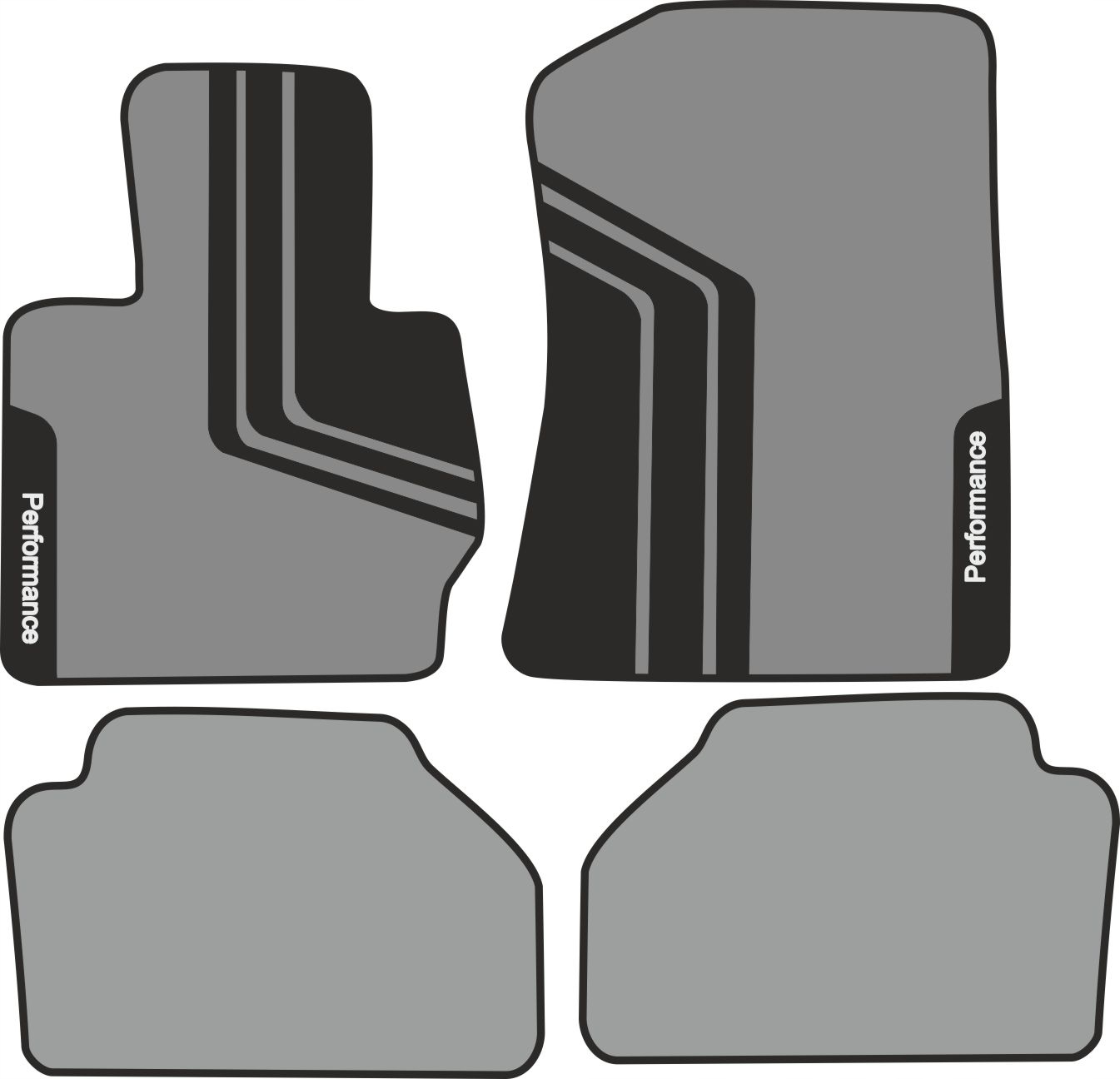 BMW PERFORMANCE Dywaniki welurowe seria 3 F30 Multi Element Set Sets