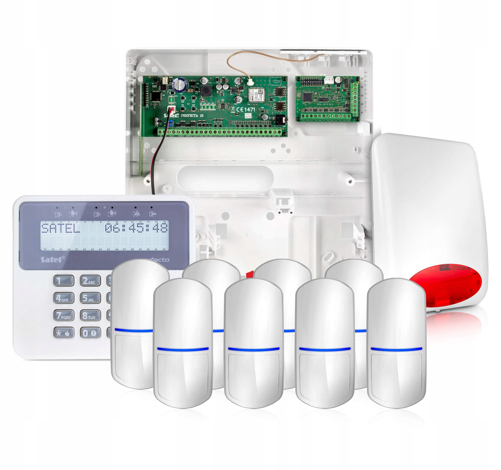 Alarmový systém Satel Perfecta 16 8x Detektor, LCD manipulátor